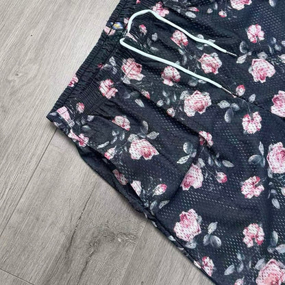 PINK ROSE MESH SHORTS-8799