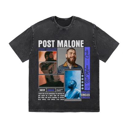 POST MALONE HEAVY WEIGHT COTTON TEE-9016