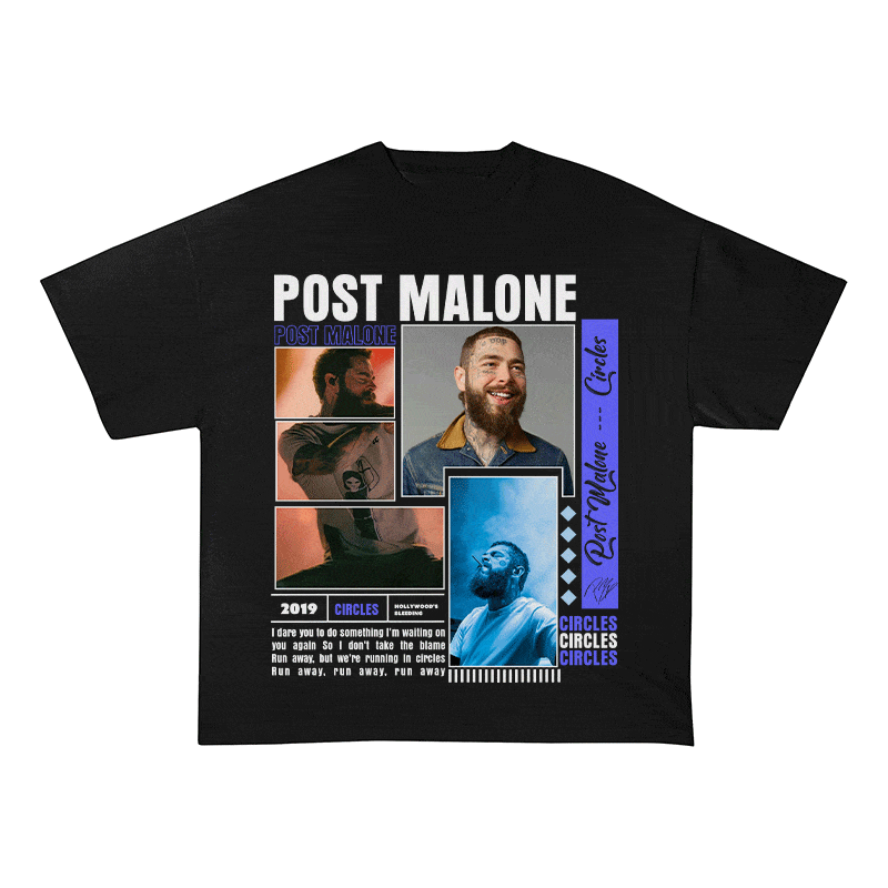 POST MALONE HEAVY WEIGHT COTTON TEE-9016