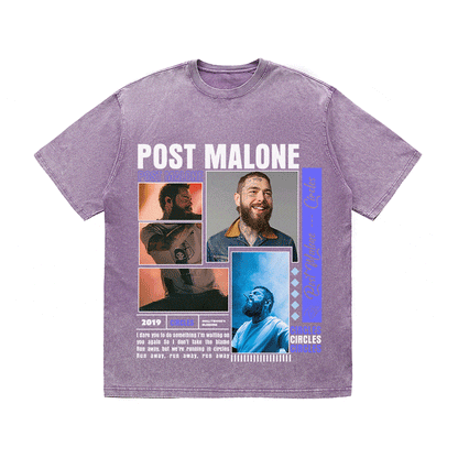 POST MALONE HEAVY WEIGHT COTTON TEE-9016