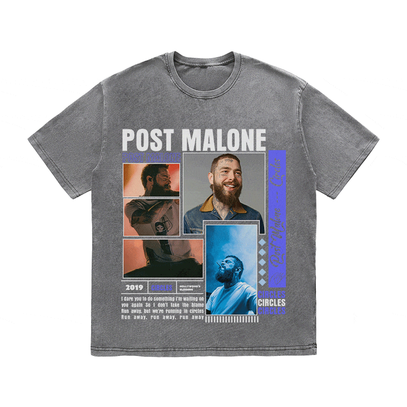 POST MALONE HEAVY WEIGHT COTTON TEE-9016