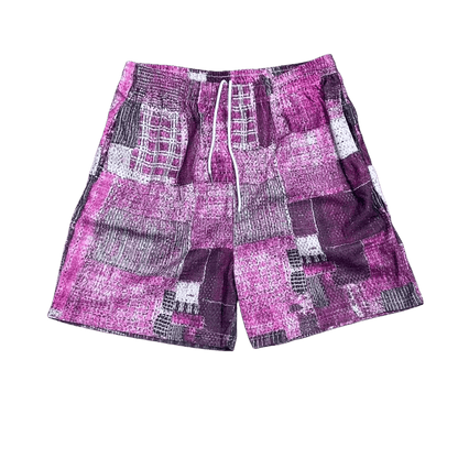 PURPLE BORO MESH SHORTS-8801