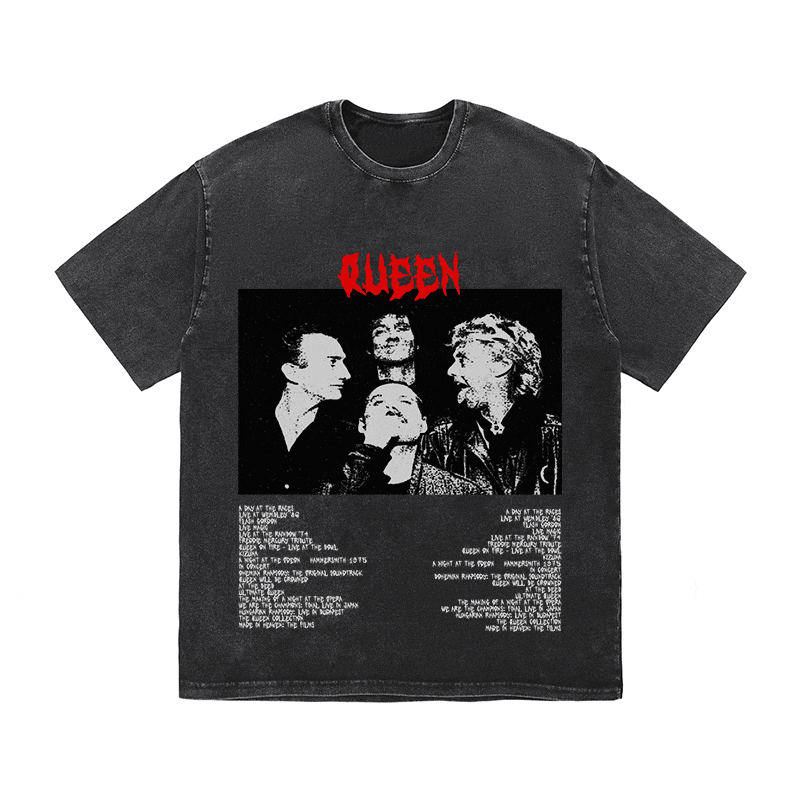 RDMCLOTHINGART tapestry hoodie QUEEN HEAVY WEIGHT COTTON TEE-8916