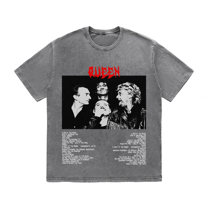 RDMCLOTHINGART tapestry hoodie QUEEN HEAVY WEIGHT COTTON TEE-8916