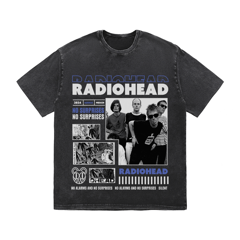 RADIOHEAD HEAVY WEIGHT COTTON TEE-9017
