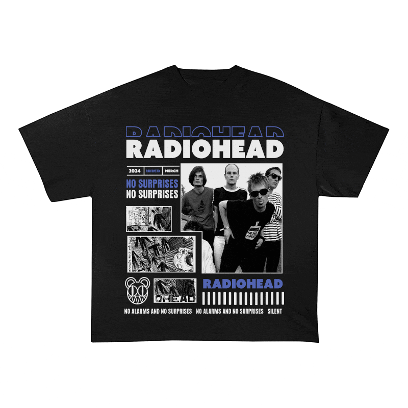 RADIOHEAD HEAVY WEIGHT COTTON TEE-9017