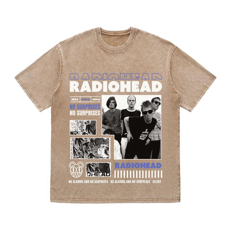 RADIOHEAD HEAVY WEIGHT COTTON TEE-9017