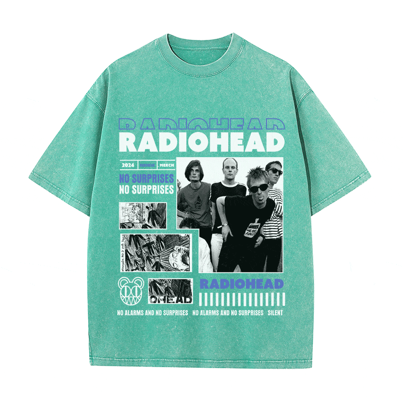 RADIOHEAD HEAVY WEIGHT COTTON TEE-9017