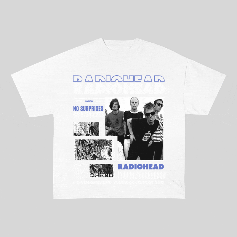 RADIOHEAD HEAVY WEIGHT COTTON TEE-9017