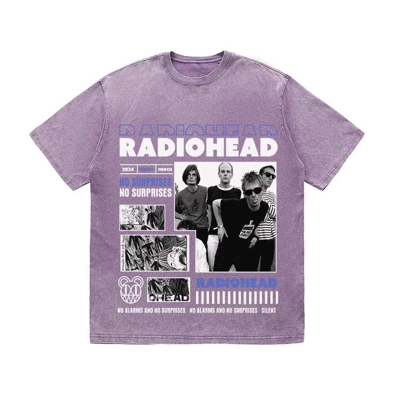 RADIOHEAD HEAVY WEIGHT COTTON TEE-9017