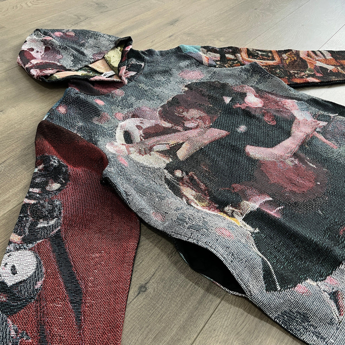 RED VELVET TAPESTRY HOODIE