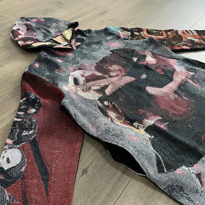 RED VELVET TAPESTRY HOODIE