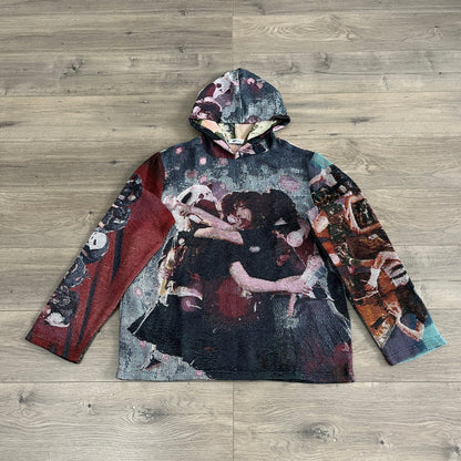 RED VELVET TAPESTRY HOODIE