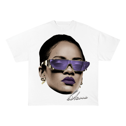 RIHANNA HEAVEY WEIGHT COTTON TEE-8003