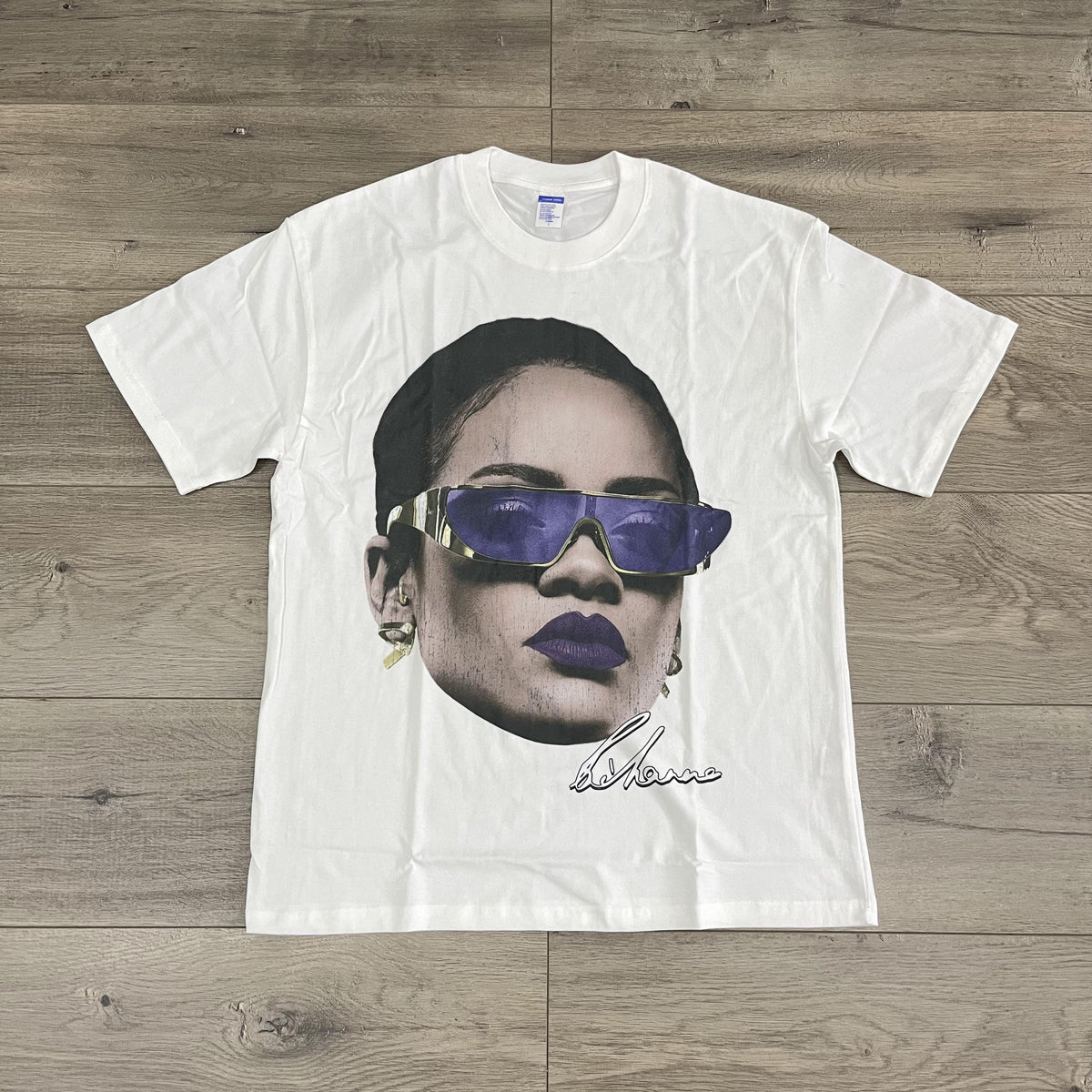 RIHANNA HEAVEY WEIGHT COTTON TEE-8003