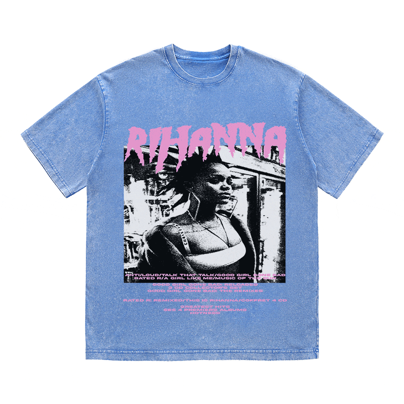 RDMCLOTHINGART tapestry hoodie RIHANNA HEAVY WEIGHT COTTON TEE-8917