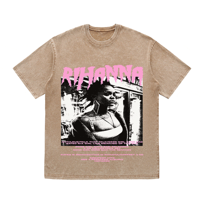 RDMCLOTHINGART tapestry hoodie RIHANNA HEAVY WEIGHT COTTON TEE-8917