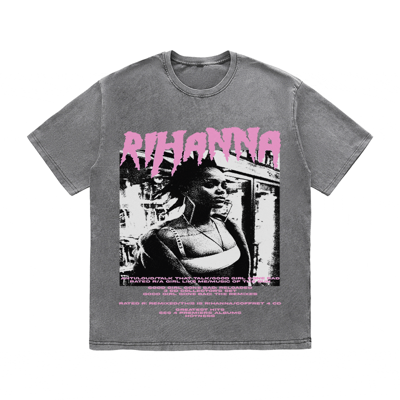 RDMCLOTHINGART tapestry hoodie RIHANNA HEAVY WEIGHT COTTON TEE-8917
