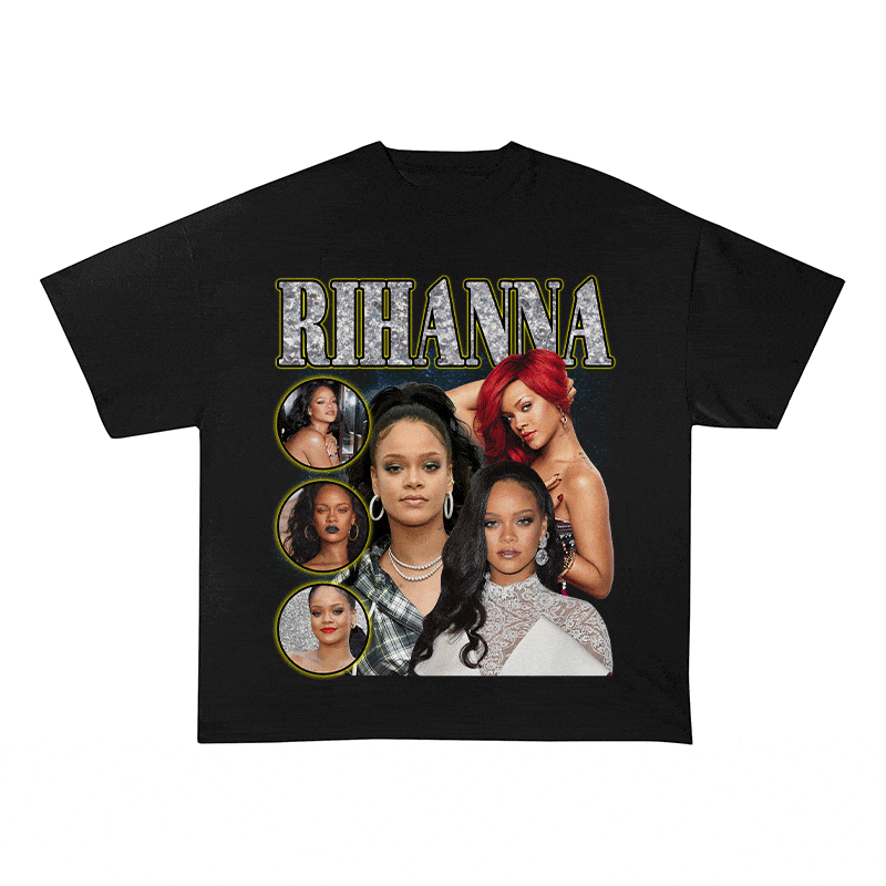 RIHANNA HEAVY WEIGHT COTTON TEE-9135