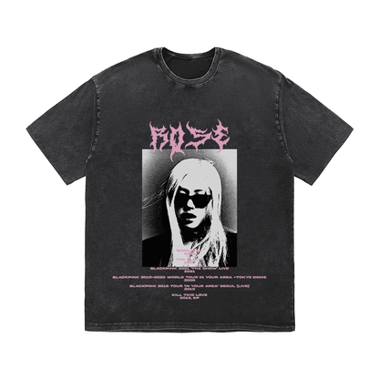 RDMCLOTHINGART tapestry hoodie ROSE HEAVY WEIGHT COTTON TEE-8918
