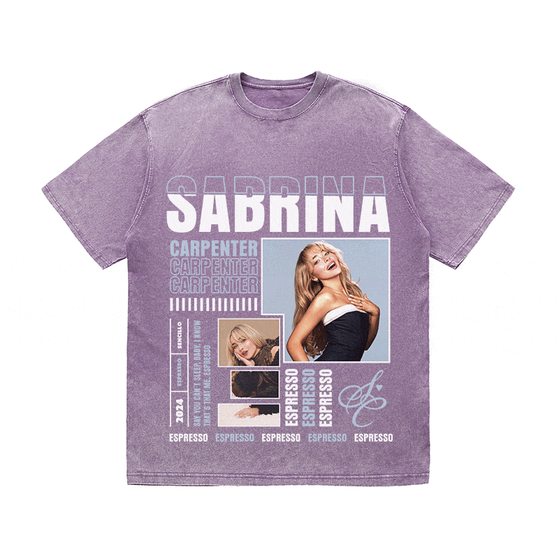 SABRINA CARPENTER HEAVY WEIGHT COTTON TEE-9019