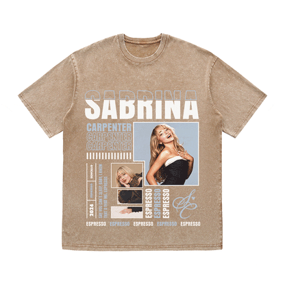 SABRINA CARPENTER HEAVY WEIGHT COTTON TEE-9019