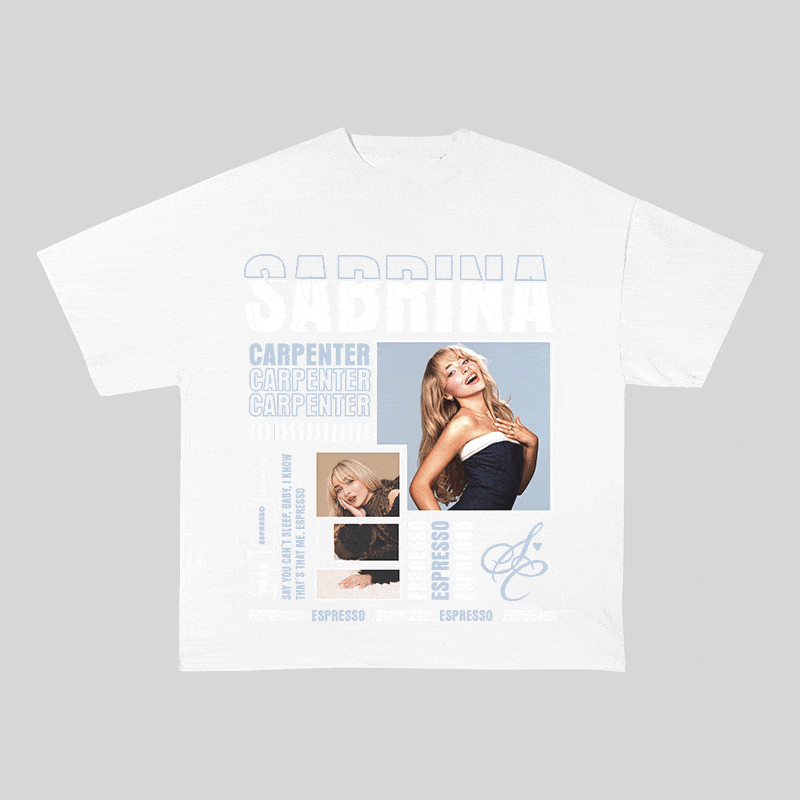 SABRINA CARPENTER HEAVY WEIGHT COTTON TEE-9019