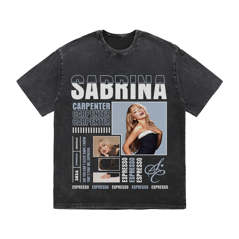 SABRINA CARPENTER HEAVY WEIGHT COTTON TEE-9019