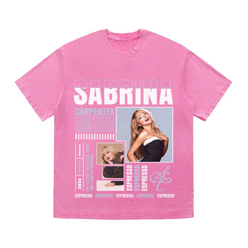 SABRINA CARPENTER HEAVY WEIGHT COTTON TEE-9019