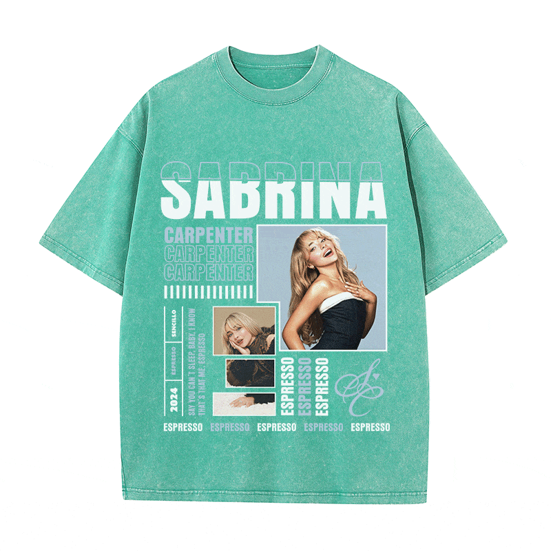 SABRINA CARPENTER HEAVY WEIGHT COTTON TEE-9019