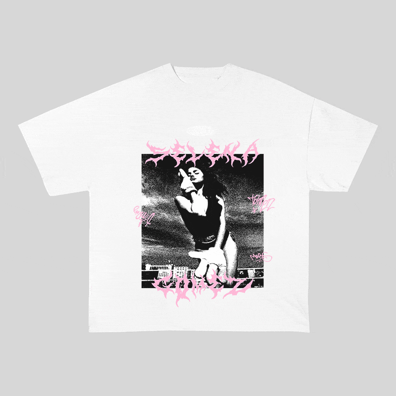 SELENA GOMEZ HEAVY WEIGHT COTTON TEE-8945