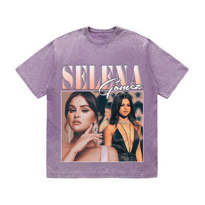 RDMCLOTHINGART tapestry hoodie SELENA HEAVY WEIGHT COTTON TEE-8869