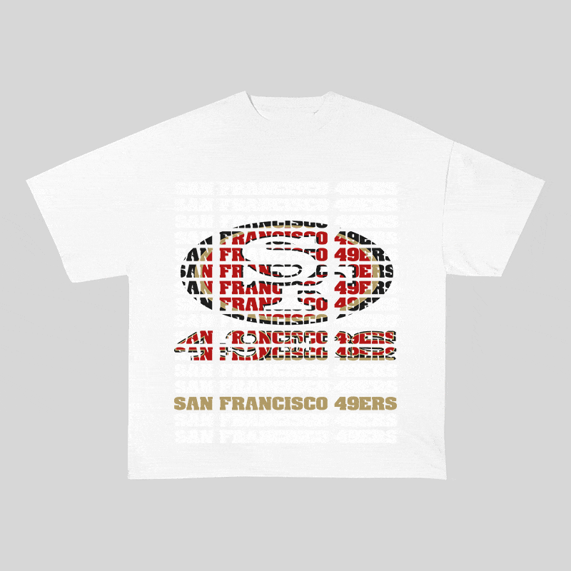 SF 49ERS HEAVY WEIGHT COTTON TEE-9189