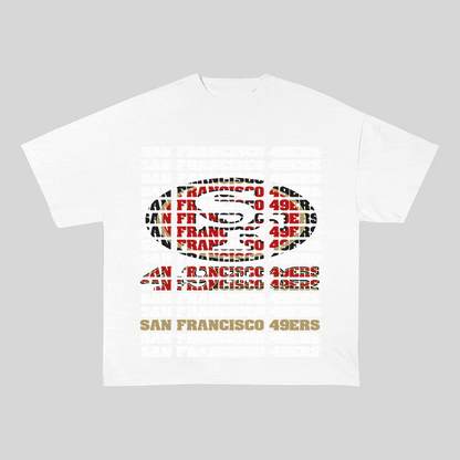 SF 49ERS HEAVY WEIGHT COTTON TEE-9189
