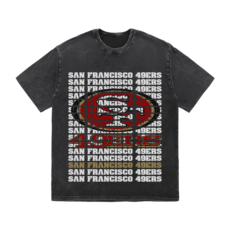 SF 49ERS HEAVY WEIGHT COTTON TEE-9189