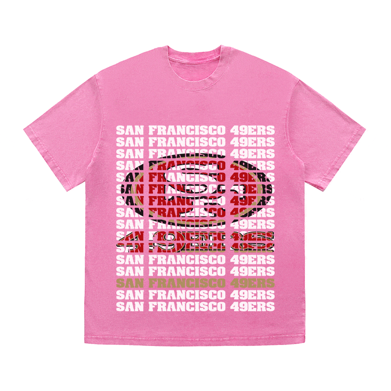 SF 49ERS HEAVY WEIGHT COTTON TEE-9189