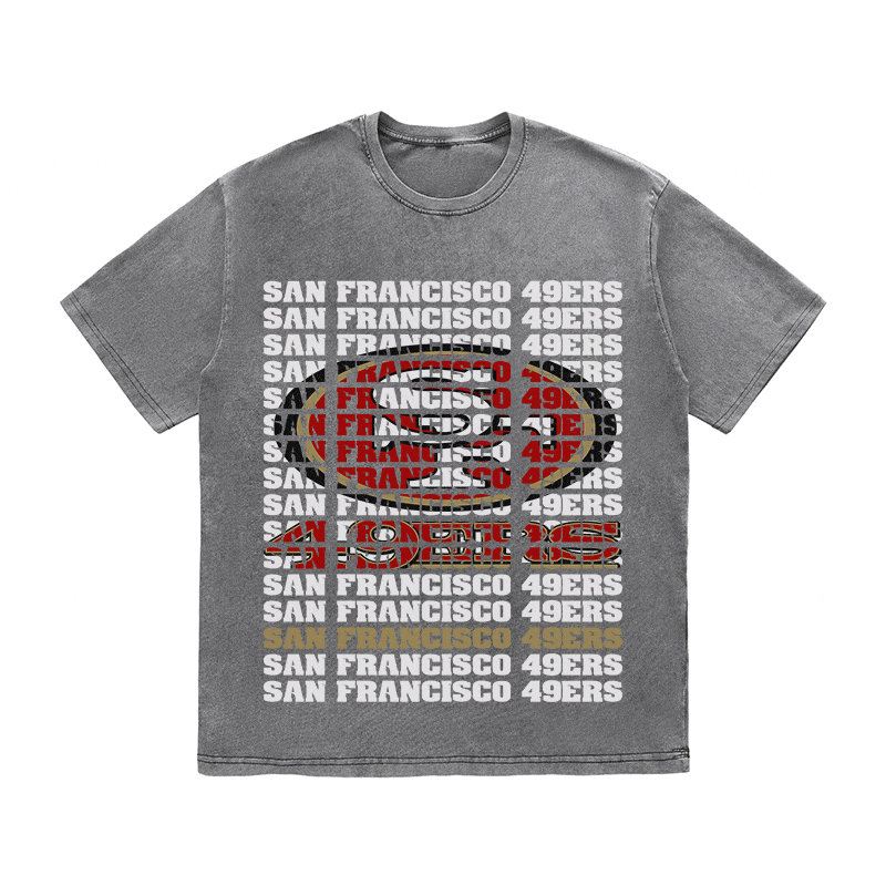 SF 49ERS HEAVY WEIGHT COTTON TEE-9189