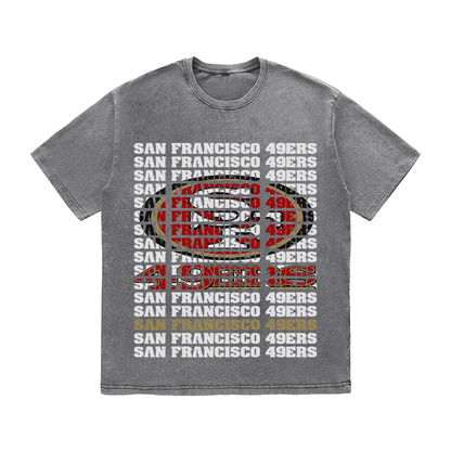 SF 49ERS HEAVY WEIGHT COTTON TEE-9189