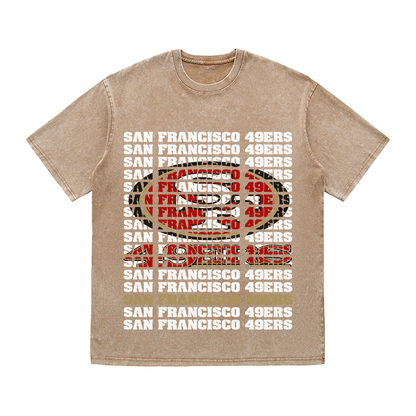 SF 49ERS HEAVY WEIGHT COTTON TEE-9189