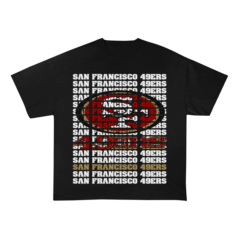 SF 49ERS HEAVY WEIGHT COTTON TEE-9189