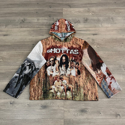 SHOTTAS TAPESTRY HOODIE