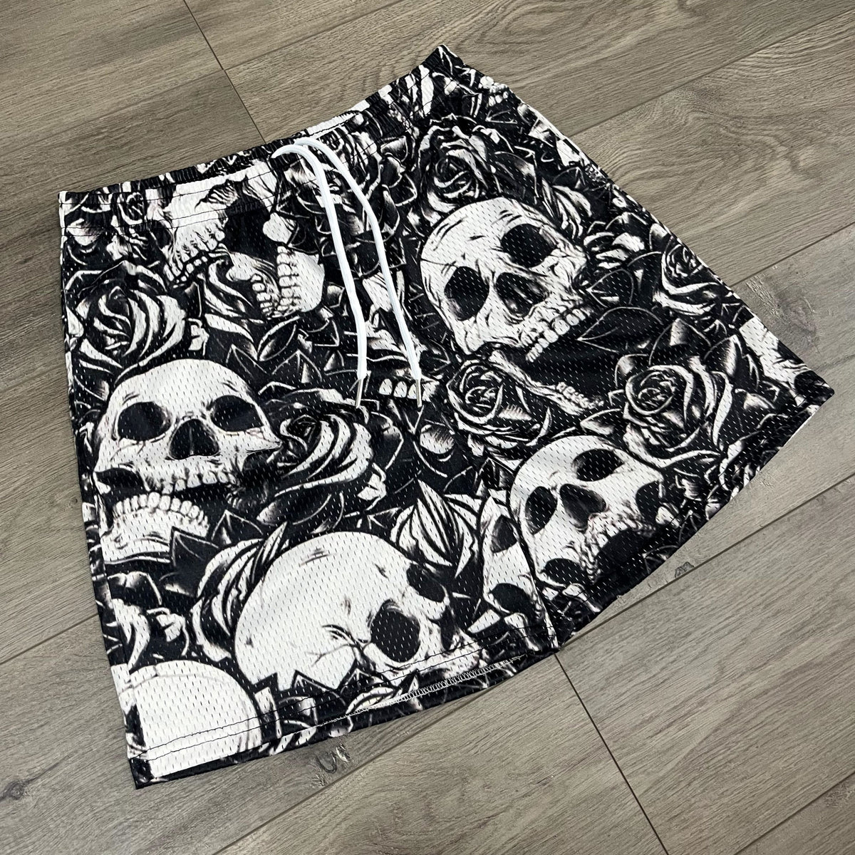 SKULL MESH SHORTS-8691