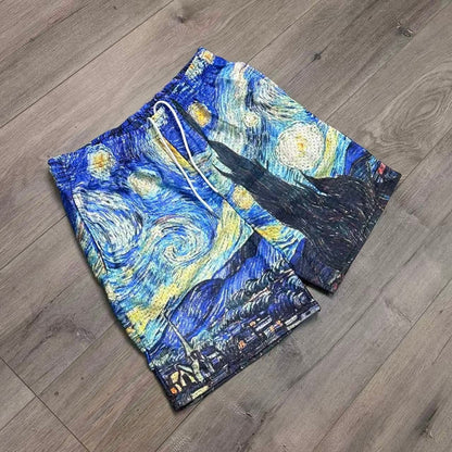 STARRY NIGHT MESH SHORTS-8763