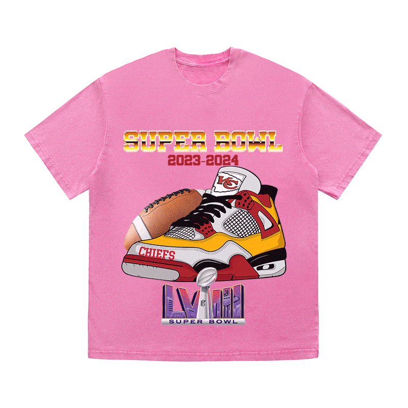SUPERBOWL 3 KC HEAVY WEIGHT COTTON TEE-9190