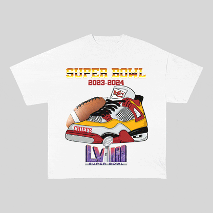 SUPERBOWL 3 KC HEAVY WEIGHT COTTON TEE-9190
