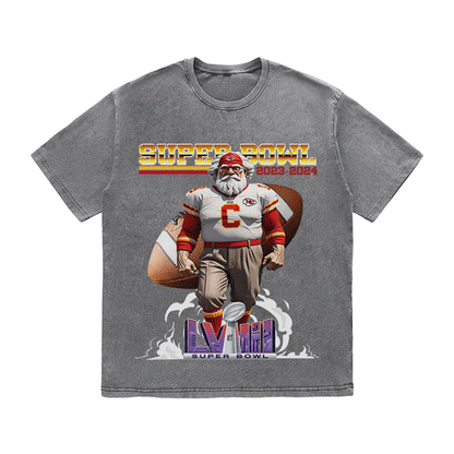 SUPERBOWL 4 KC HEAVY WEIGHT COTTON TEE-9192