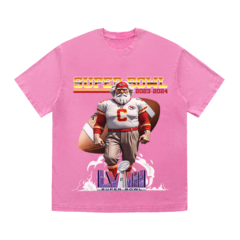 SUPERBOWL 4 KC HEAVY WEIGHT COTTON TEE-9192