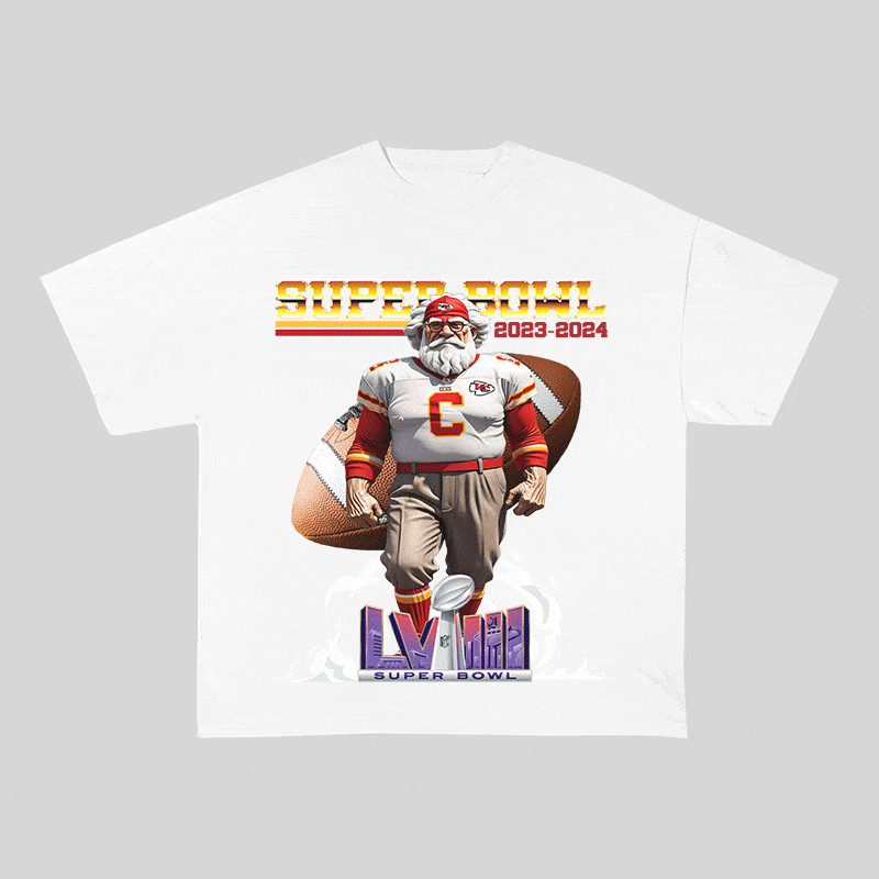 SUPERBOWL 4 KC HEAVY WEIGHT COTTON TEE-9192