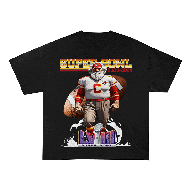 SUPERBOWL 4 KC HEAVY WEIGHT COTTON TEE-9192