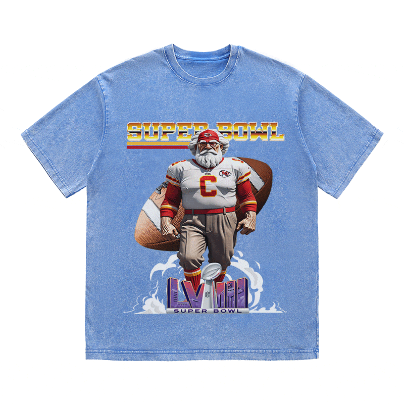 SUPERBOWL 4 KC NO YEAR HEAVY WEIGHT COTTON TEE-9182
